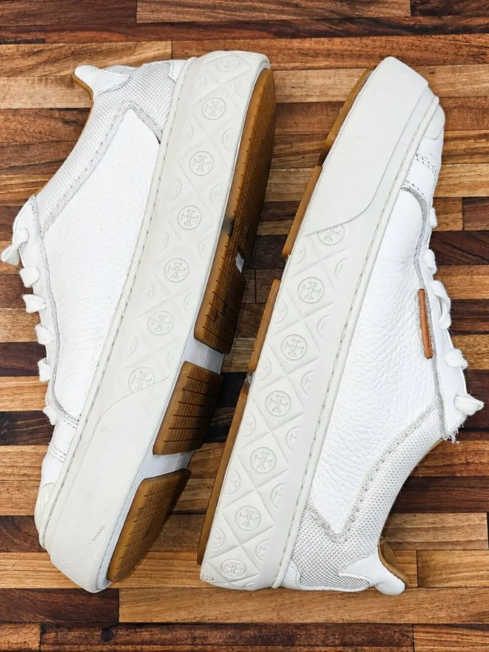 Tory Burch Women's all White Ladybug Sneakers 7.5